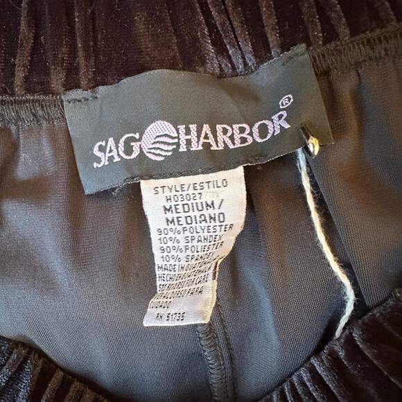 Vintage 90s Boho Black Velvet Maxi Skirt M - Picture 6 of 6